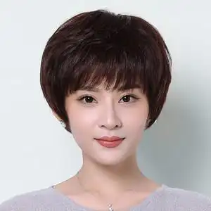 3青年男款真人发丝真短发前卫自然逼真假发套男式短款假发真发男发5