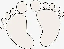 脚掌设计元素_脚掌免抠素材_觅元素51yuansu.com