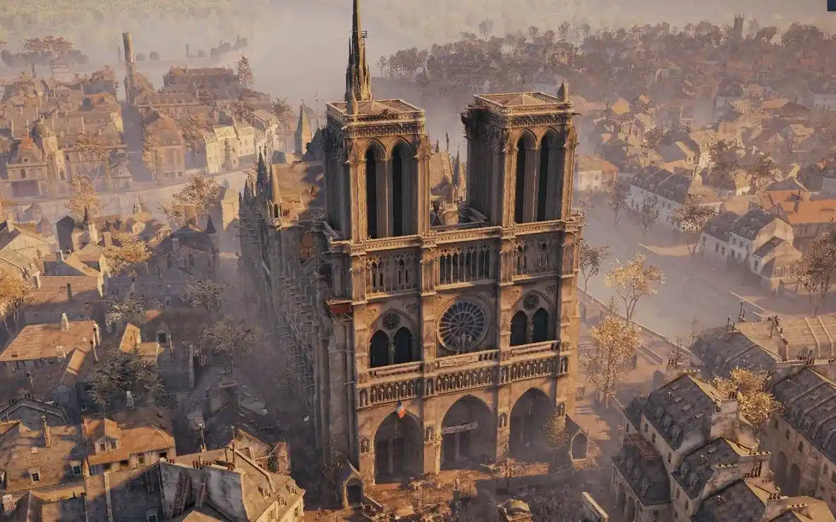 刺客信条大革命中的巴黎圣母院内部与外部一览,(信仰之跃 鹰眼同步)