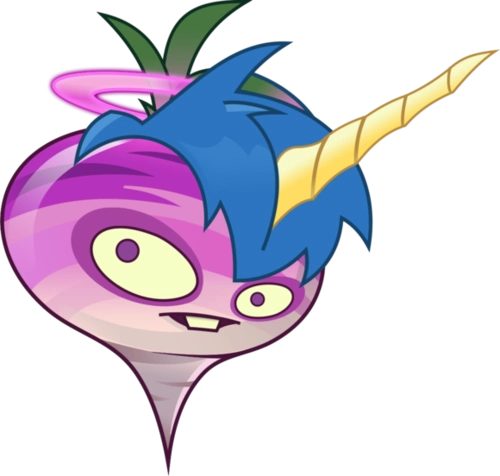 植物大战僵尸瓷砖萝卜的简笔画