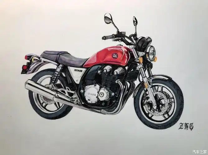 【图】不懂摩托,一边画一边学._汽车插画论坛_汽车之家论坛