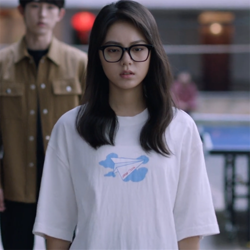 少年派2林妙妙赵今麦同款衣服纸飞机印花宽松纯棉短袖t恤休闲女潮