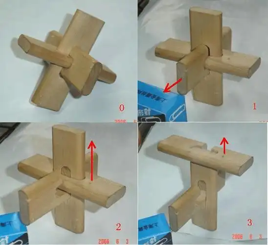 16种孔明锁鲁班锁解法