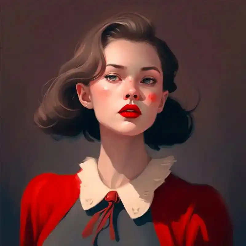 【女孩头像】女孩头像,性感红唇～939393#女生头像 #a - 抖音