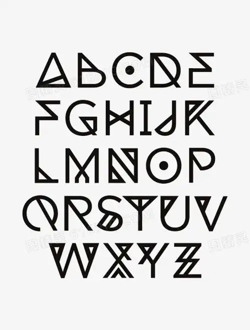 26个英文字母卡通英文字母艺术字英文字母26个英文字母设计英文字母