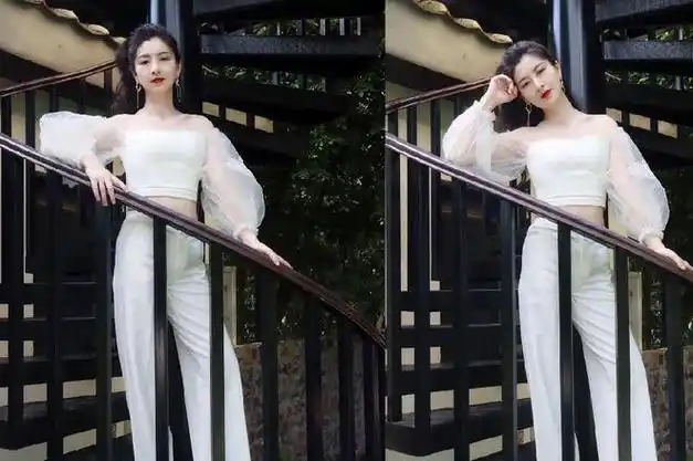 沈眉庄斓曦化浓妆也怪好看的看着不寡淡穿搭还是那么温婉