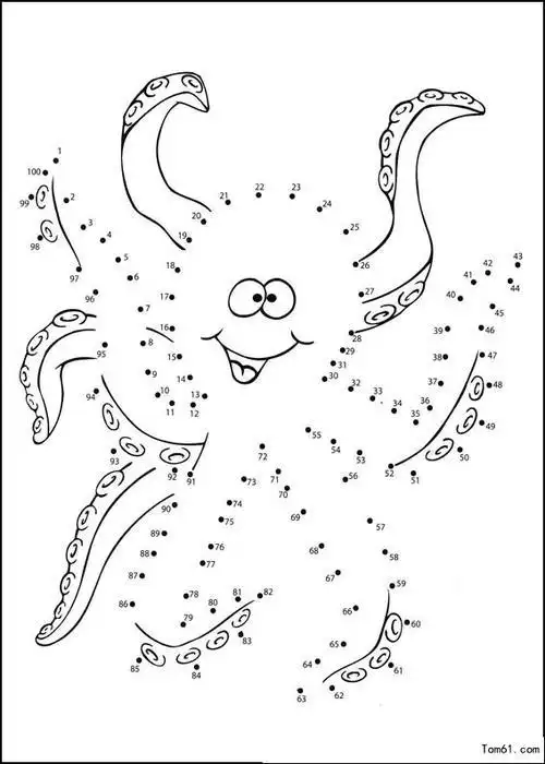 数字连线3-简笔画图片-儿童资源网手机版