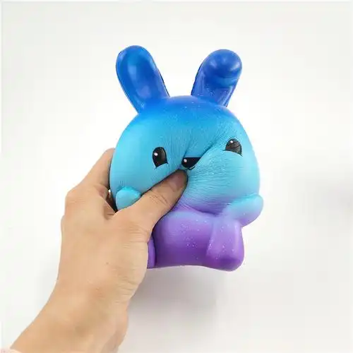 新款squishy仿真兔子星空萌宠儿童减压玩具pu慢回弹厂家直销批发