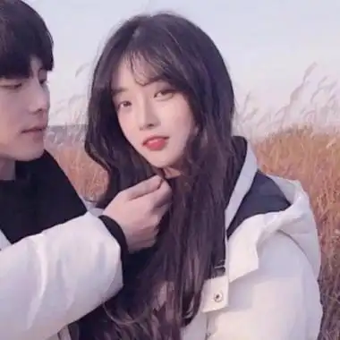 超甜真人浪漫情侣头像一对两张