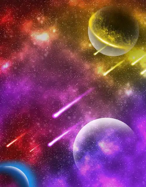 2-2宇宙星空 星球天顶大型壁画