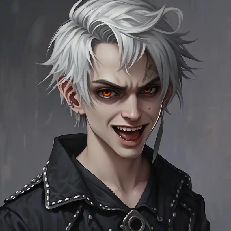 0369♂15暗黑风吸血鬼男生漫画头像94