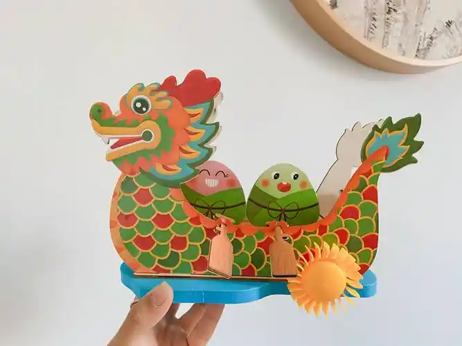 端午节手工,让节日更有趣!_孩子_龙舟_萌虎