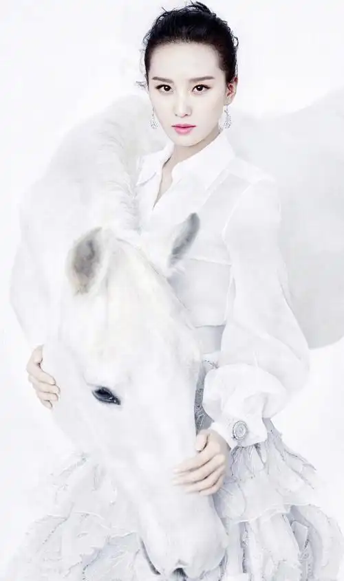 刘诗诗时尚芭莎白马公主