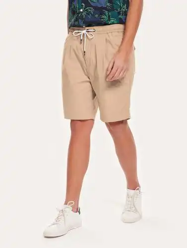 卡其色男式短裤