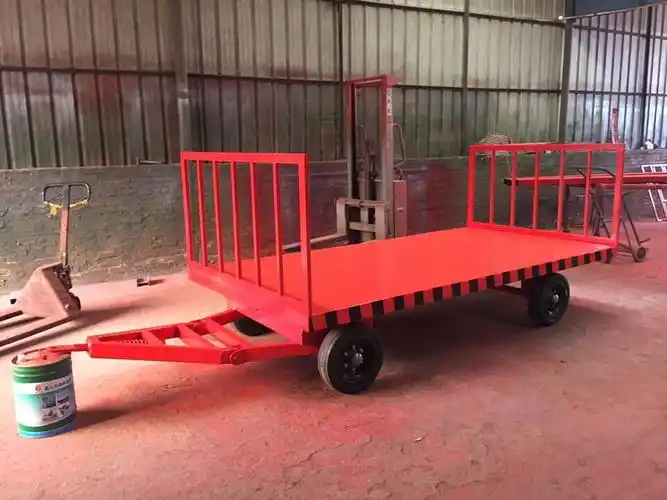 东莞定做叉车牵引平板车 厂区货物转运拖车