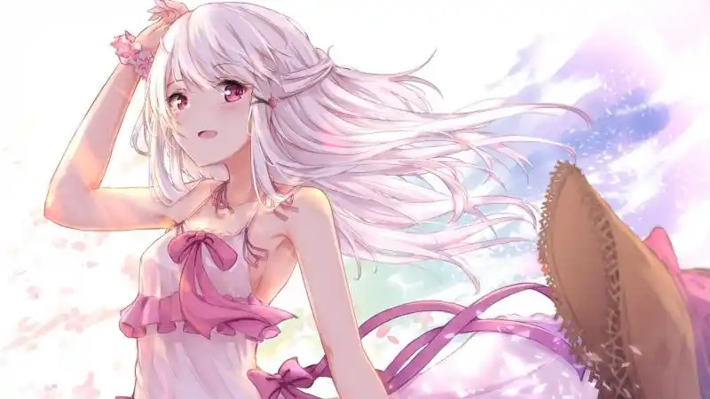 少女粉色礼服裙子4k高清动漫壁纸3840x2160
