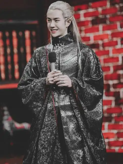 28岁肖战和22岁王一博,同是银发精灵造型,一个酷帅一个奶萌!