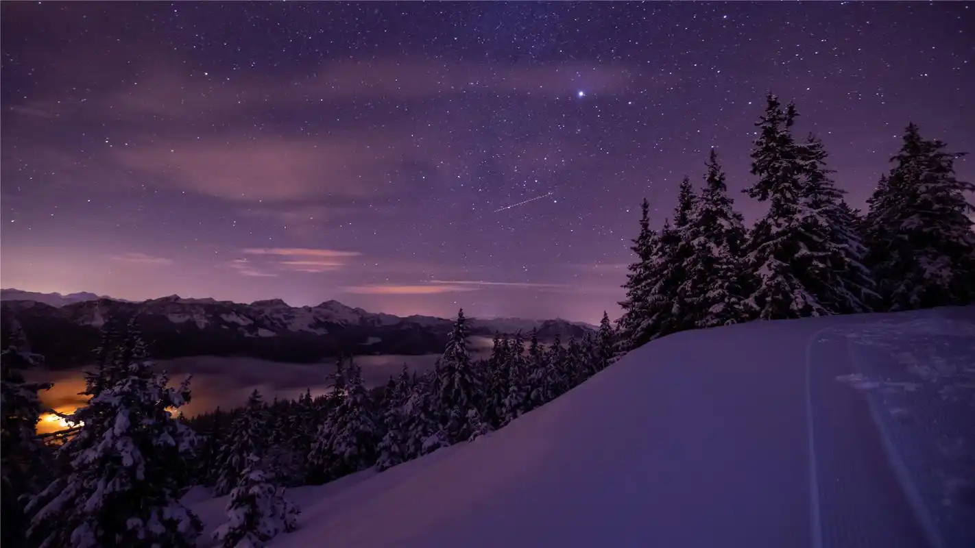 夜景星空唯美高清桌面壁纸