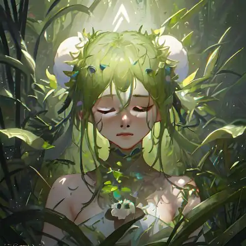 森林系图片女生二次元头像