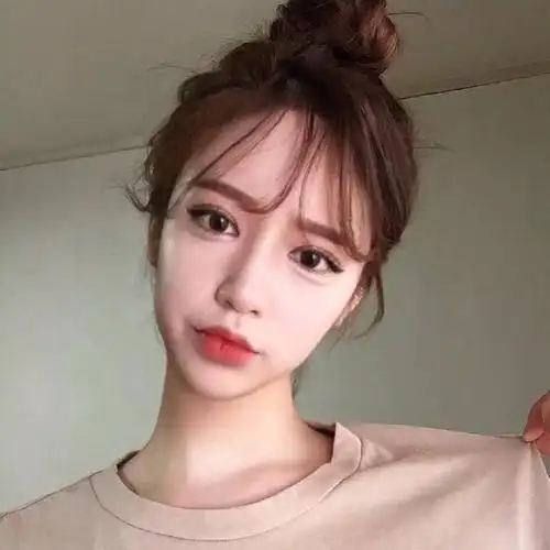 马尾,可爱空气刘海