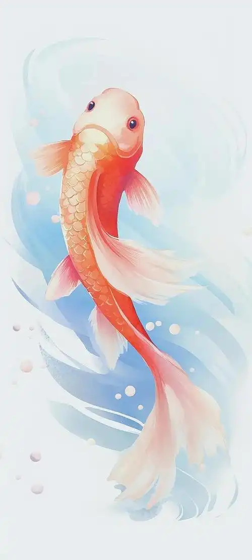 壁纸分享,祥鹿与锦鲤,都是吉祥的象征