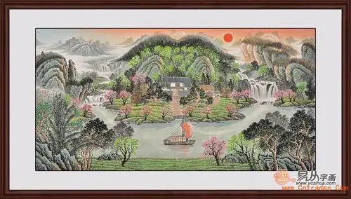 家里客厅挂的山水画有哪些