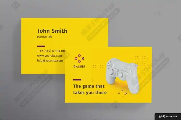 时尚高端多用途的简约高品质游戏公司名片设计模板