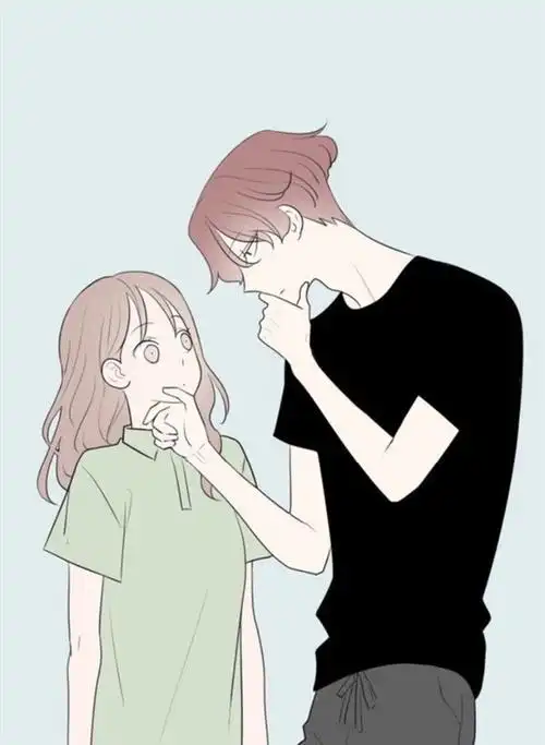 我早已经想象能和你在一起了 可爱的动漫情侣qq皮肤图片