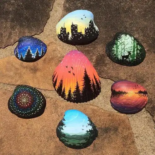 贝壳上的画艺术家katiebrooks