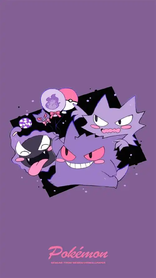 神奇宝贝耿鬼帅气高清手机壁纸_动漫_手机壁纸下载_美桌网