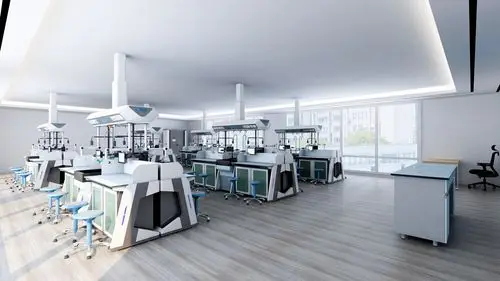 的智能实验室能够融合中小学校各类学科实验教学,又兼备人工智能实训