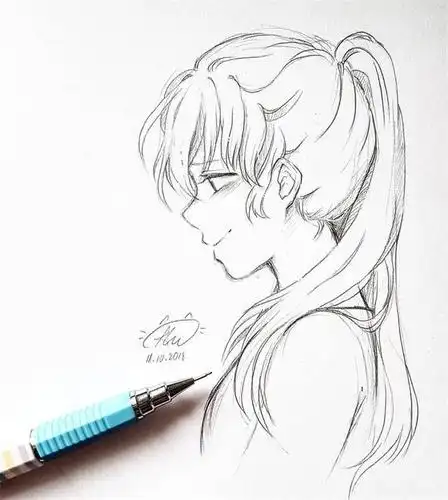 适合新手临摹的动漫人物铅笔稿,超简单,还不收藏吗?