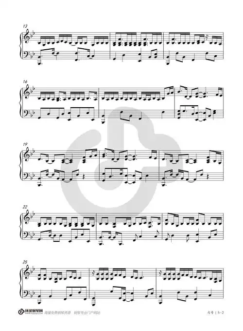 邓紫棋—《句号》钢琴版钢琴谱-邓紫棋句号钢琴谱-环球钢琴网
