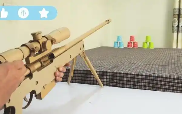 如何用纸板枪轻松制作 awm