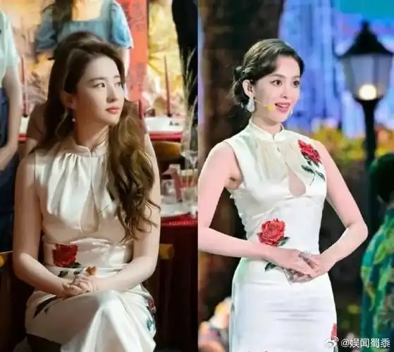同一件旗袍,刘亦菲和古力娜扎穿出了不一样的美,一个闺秀,一个名媛