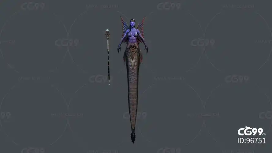 次世代美女蛇娜迦怪物角色