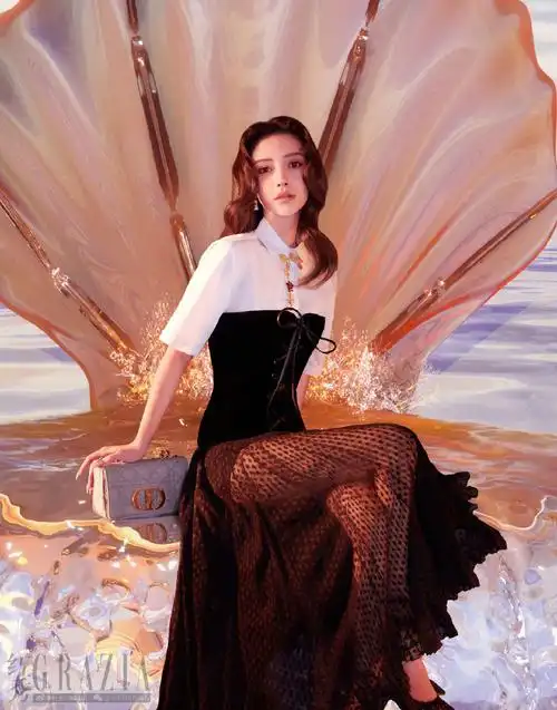 angelababy刺绣薄纱性感封面大片写真图片18
