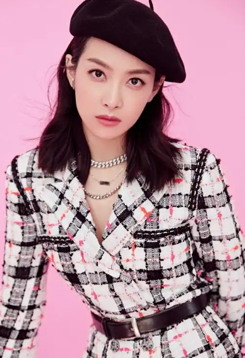 宋茜贝雷帽英伦风写真图片89