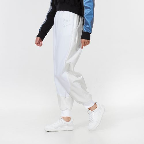 nike耐克白色运动裤女裤春季防风三勾收口休闲裤女子长裤小脚裤女