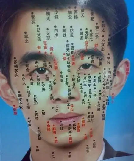 长痣面相图2男人长痣面相图1要了解一个男人的一生到底有没有富贵财气
