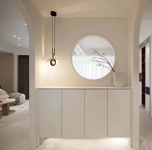 120㎡现代简约极简硬装也高档玄关设计全场最亮