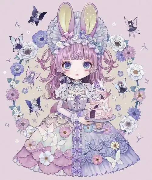 一下夏天吧  #治愈系插画  #治愈系  #lolita  #lolita  #治愈系漫画