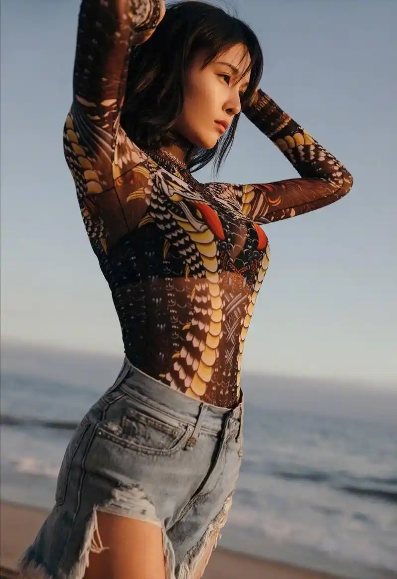 "最美跆拳道冠军"张蓝心写真,网友:难怪会是成龙唯一女徒弟