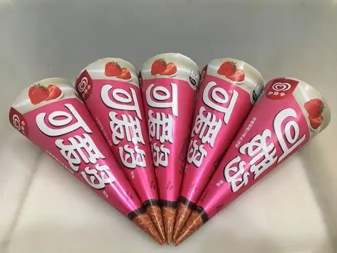 雪可可爱多草莓冰淇淋5支2019新品重庆主城区120元冰淇淋