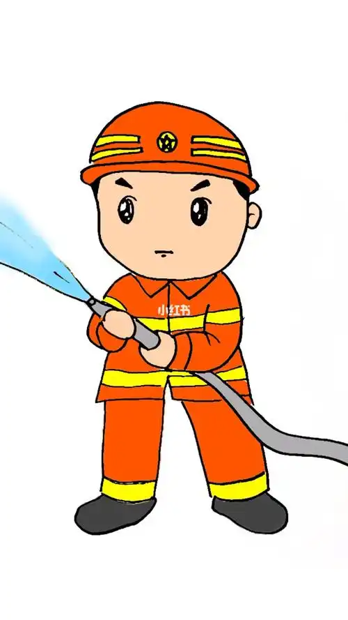 消防员简笔画