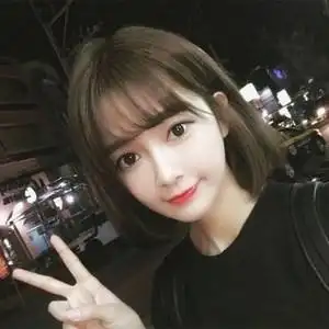 韩国网红假发女士短发b头学生帅气直发型空气刘海微卷逼真修脸