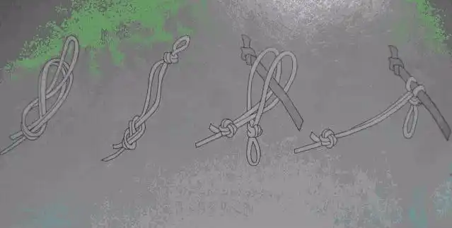 主线与杆稍的绑法