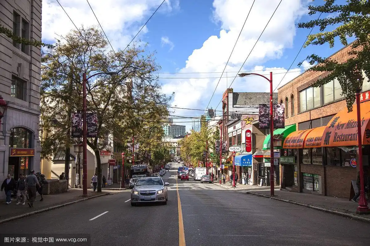 温哥华,加拿大,北美洲,中国城,街景