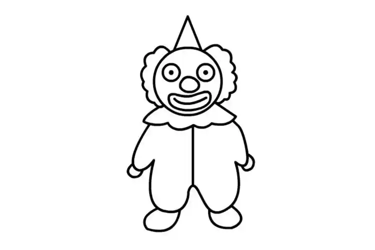 愚人节小丑简笔画_职业人物简笔画