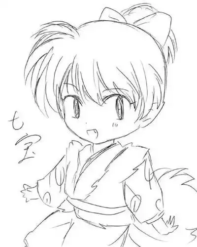 动漫人物犬夜叉简笔画绘画教程教你怎么画半妖犬夜叉